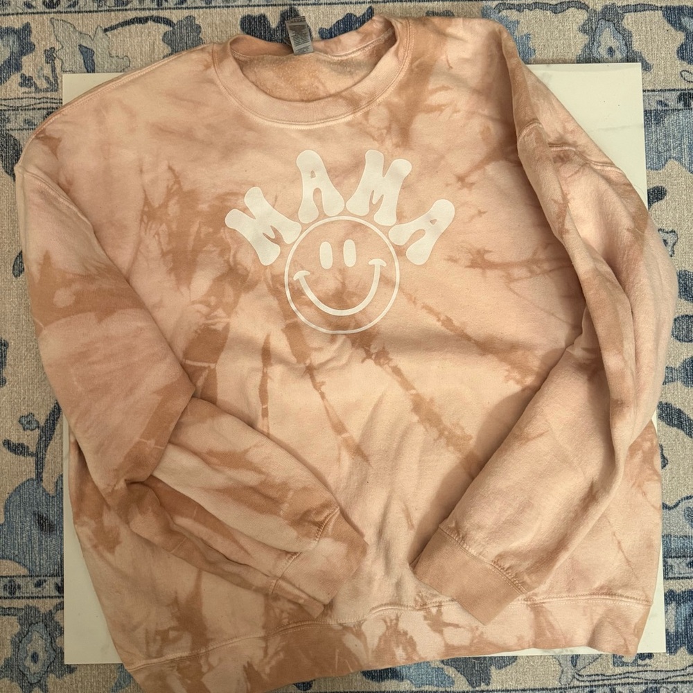 Gildan Tan Tie-Dye Sweatshirt
